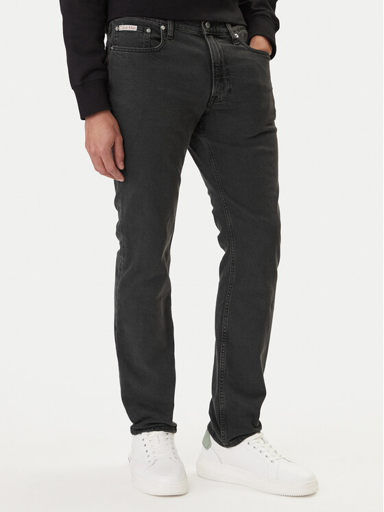 Calvin Klein Jeans Blugi Essential LV04RB738G Negru Slim Fit