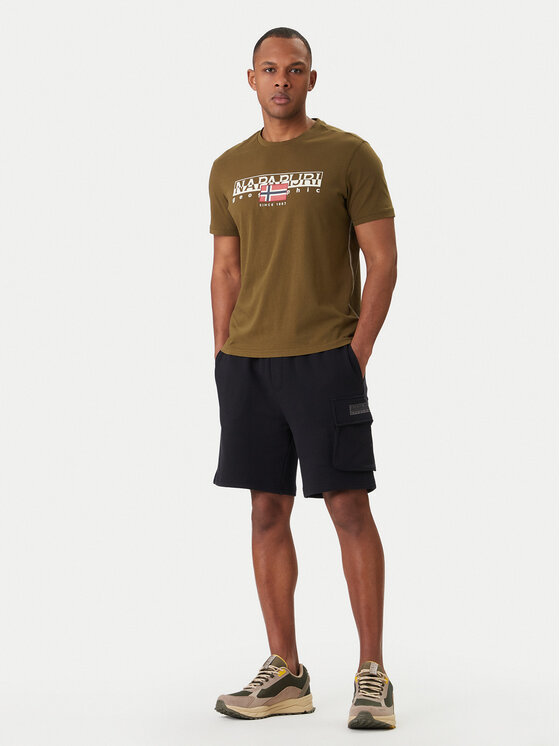 Napapijri Napapijri T-Shirt S-Aylmer NP0A4HTO Πράσινο Regular Fit