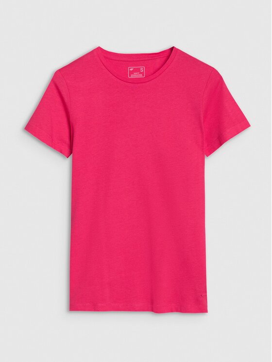 4F 4F T-Shirt 4FWSS25TTSHF1995-54S Różowy Slim Fit