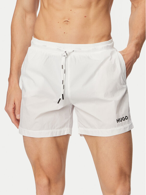 HUGO Plavecké šortky Haiti 50469312 Krémová Regular Fit
