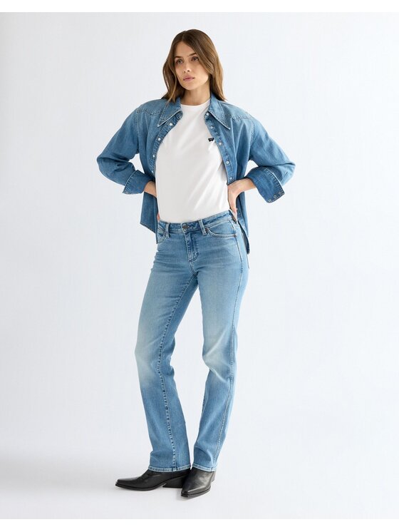 Wrangler Wrangler Jeansy STRAIGHT Niebieski Straight Leg