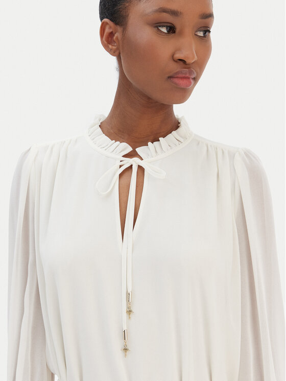 JOOP! JOOP! Sukienka codzienna Dinah2 30100718 Écru Regular Fit