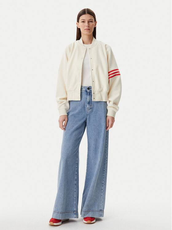 adidas adidas Majica dugih rukava Neuclassics JI8523 Bež Loose Fit