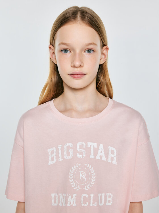BIG STAR BIG STAR T-Shirt MINKA Różowy Comfort Fit