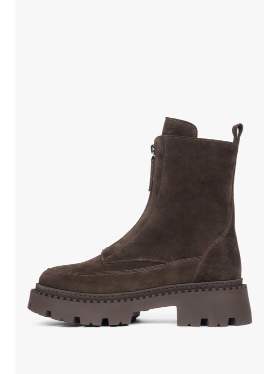 Estro Estro Μποτάκια ER00117958 Καφέ