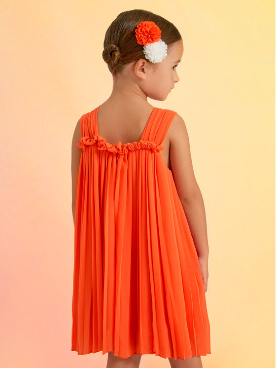 Abel & Lula Abel & Lula Elegantna obleka 5055 Oranžna Relaxed Fit