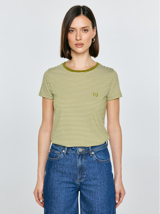 BIG STAR BIG STAR T-Shirt ZENAISA Zielony Basic Fit