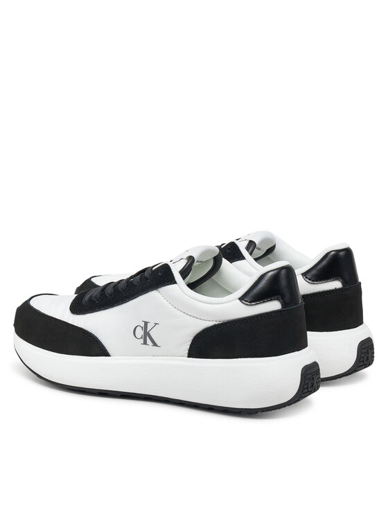 Calvin Klein Jeans Calvin Klein Jeans Laisvalaikio batai Athleisure Runner Laceup Mix Wn YW0YW01774 Balta