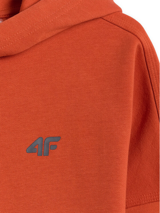 4F 4F Bluza ENJOY THE OUTDOORS Pomarańczowy Loose Fit