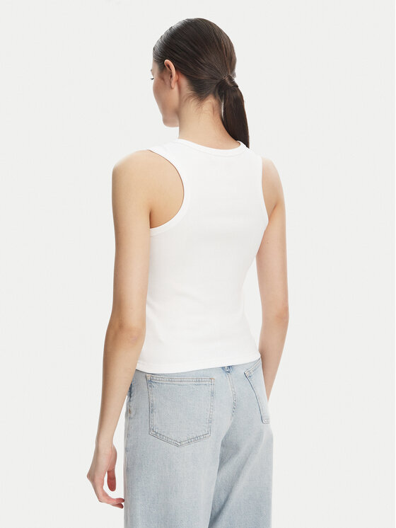 Calvin Klein Jeans Calvin Klein Jeans Top LV047C201G Biały Slim Fit