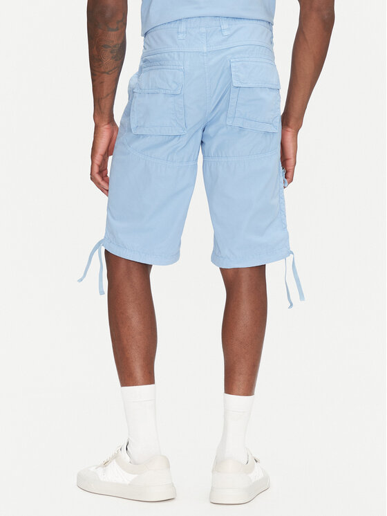 Aeronautica Militare Aeronautica Militare Stoffshorts 251BE041CT1122 Himmelblau Regular Fit