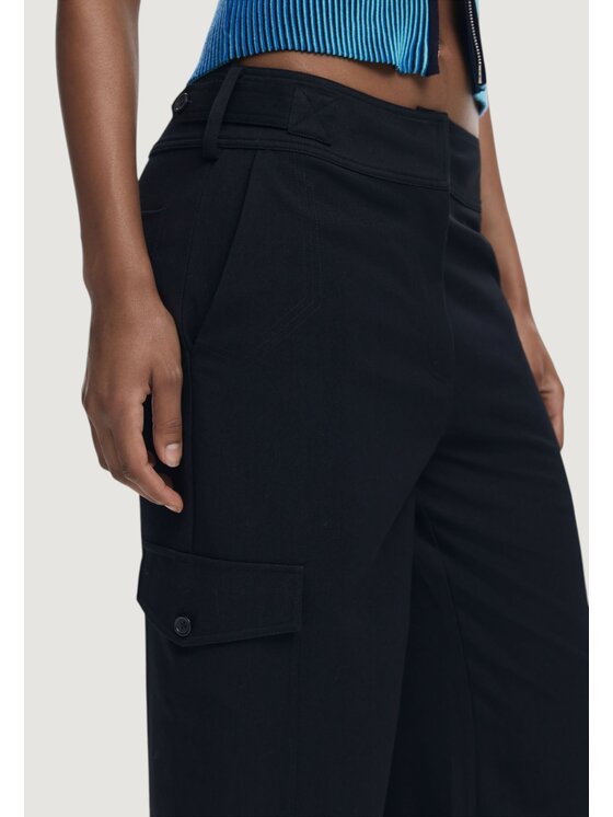 Desigual Desigual Παντελόνι chino PANT_SAGUN Μαύρο Casual Fit