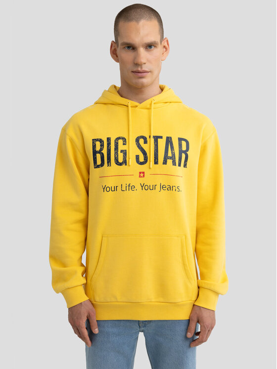 BIG STAR BIG STAR Bluza ASHLYNO_201_170 Żółty Basic Fit