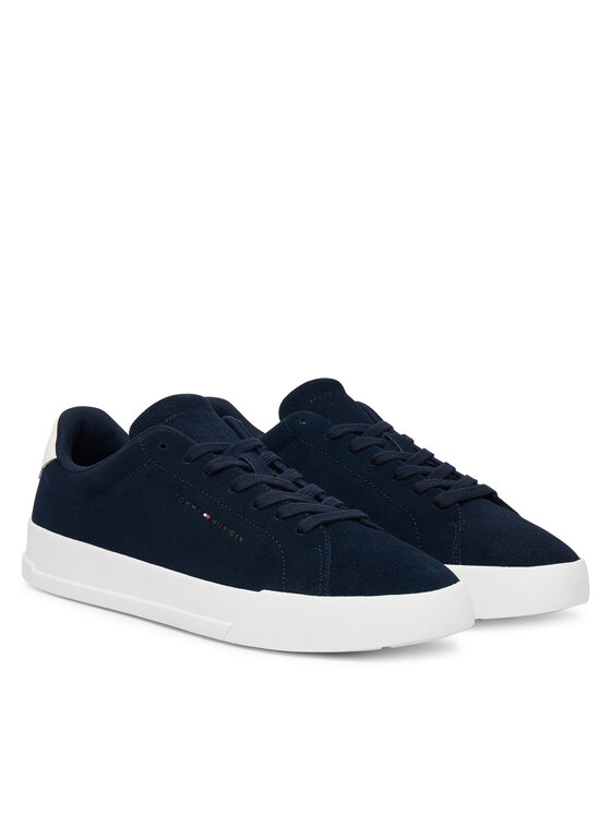 Tommy Hilfiger Tommy Hilfiger Sneakersy Th Court Core Suede FM0FM05716 Tmavomodrá