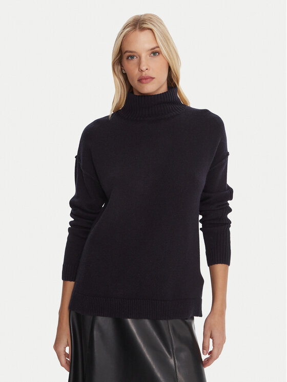 Marella Marella Krekls ar augstu apkakli Biro 2525366122 Tumši zils Regular Fit