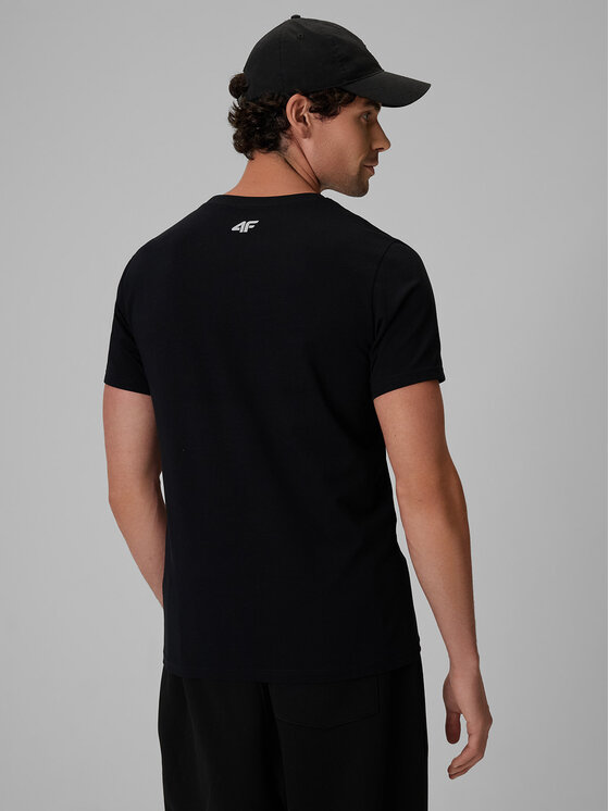4F 4F T-Shirt NIGHT RUN Czarny Slim Fit