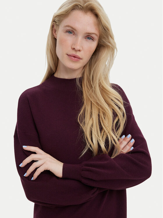 Vero Moda Vero Moda Úpletové šaty Nancy 10249116 Fialová Loose Fit