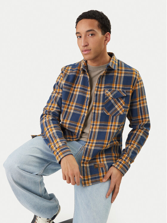 DC Shoes DC Shoes Риза Marshal ADYWT03116 Тъмносин Regular Fit