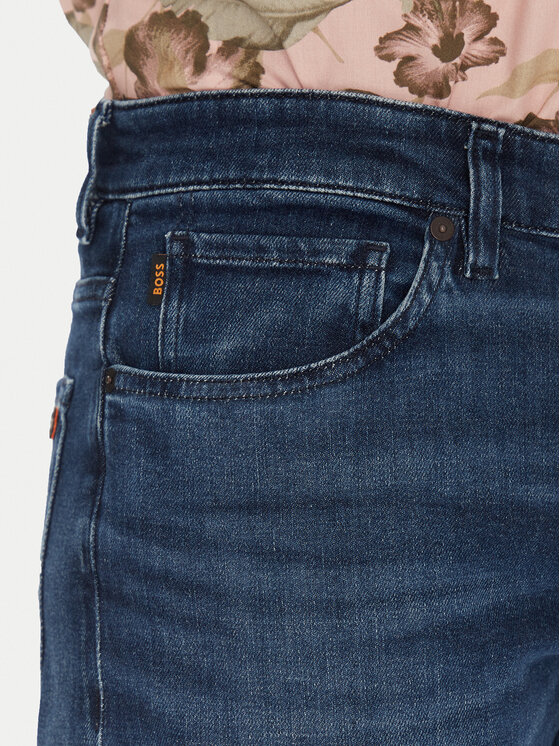 BOSS BOSS Jeans hlače Re.Maine Bo 50537821 Mornarsko modra Regular Fit