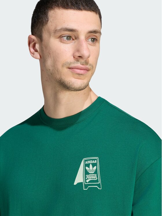 adidas adidas T-Shirt 170369 Zielony Loose Fit