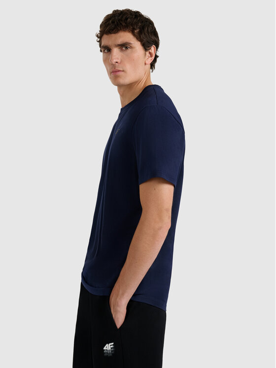 4F 4F T-Shirt NOS Granatowy Regular Fit