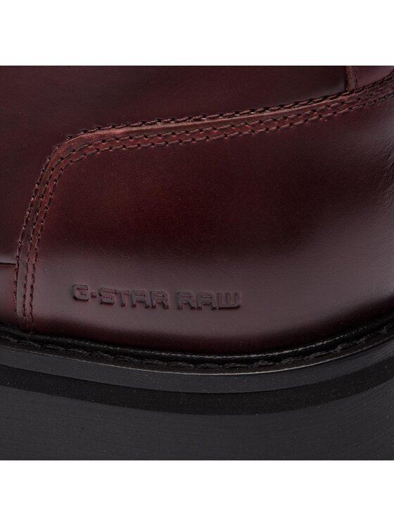 G Star Raw Schnurschuhe Core Derby Boot D A850 593 Dunkelrot Modivo De