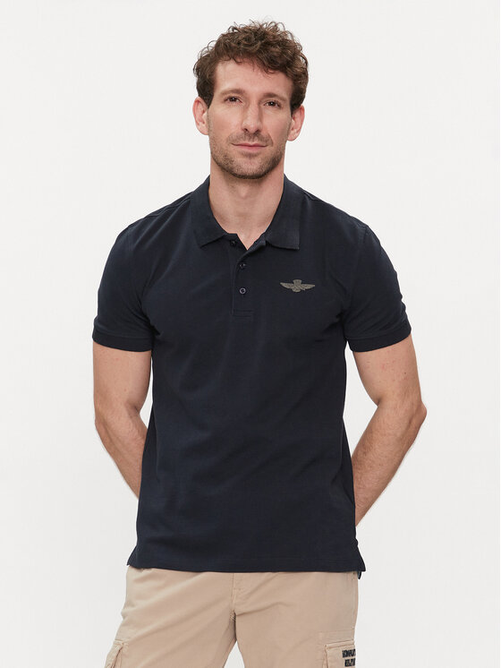 Aeronautica Militare Polo 241PO1786P191 Tamnoplava Regular Fit