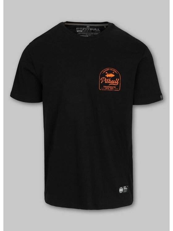 PITBULL PITBULL T-Shirt Koszulka męska Ultra Light SO CAL XS Czarny Regular Fit