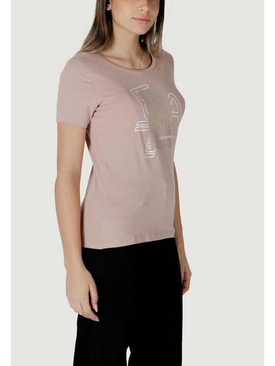 EA7 Emporio Armani EA7 Emporio Armani T-Shirt 7W000187 AF10373 Różowy Casual Fit
