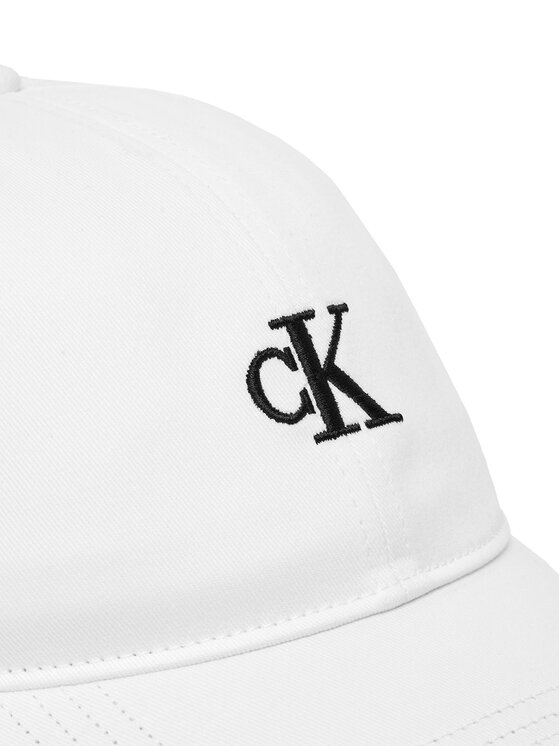 Calvin Klein Jeans Calvin Klein Jeans Czapka z daszkiem Small Monogram LV04K5024G Biały