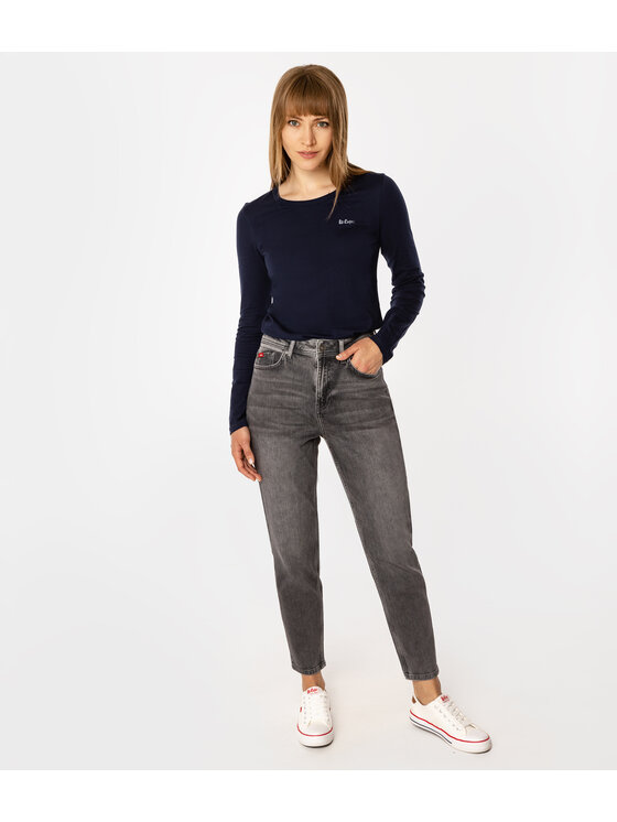 Lee Cooper Lee Cooper Jeansy MATEA Szary Mom Fit