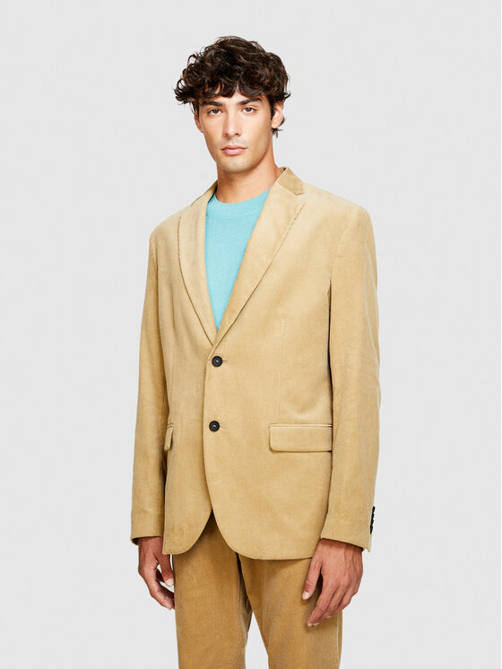 Sisley Sisley Marynarka 2SFRSW01B Beżowy Slim Fit