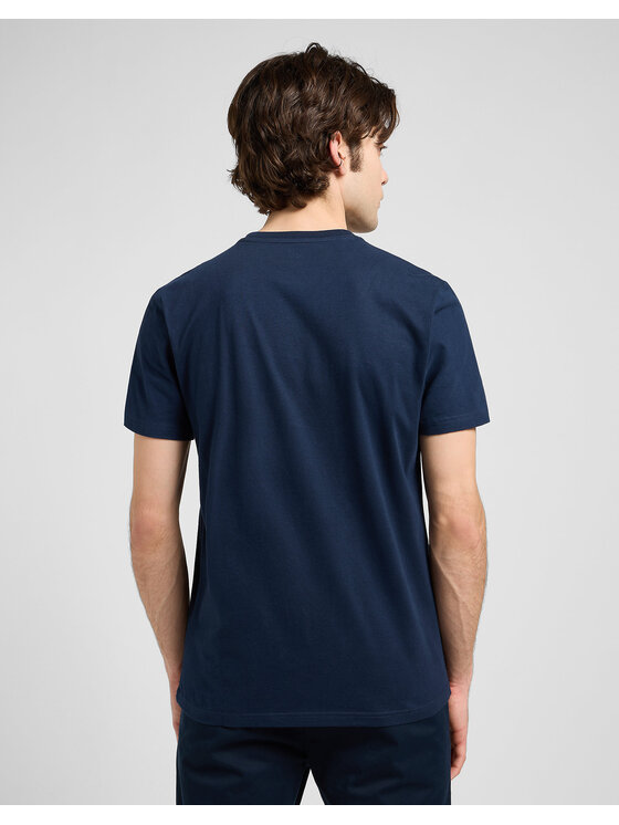 Lee Lee T-Shirt ESSENTIAL GRAPHIC Niebieski Regular Fit