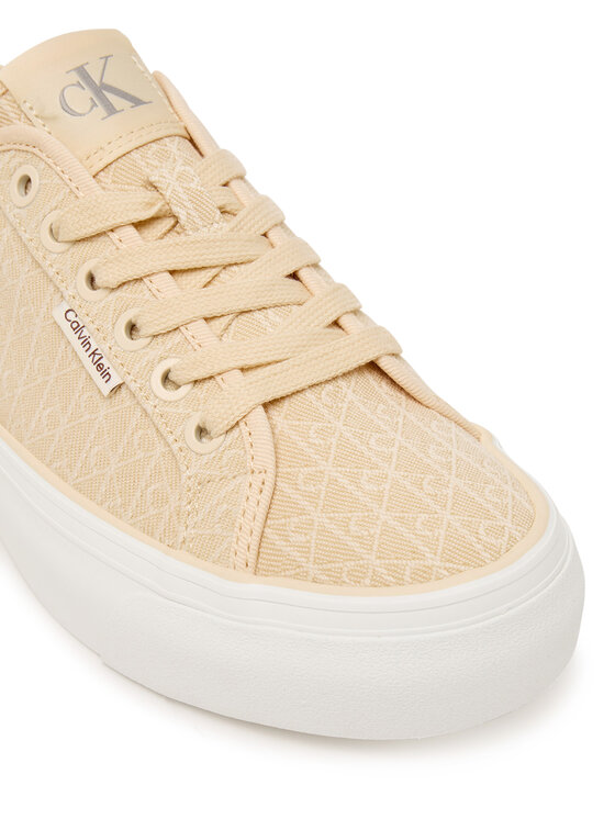 Calvin Klein Calvin Klein Sneakers Vulc Flatf Laceup Jaq Aop HW0HW03265 Giallo chiaro