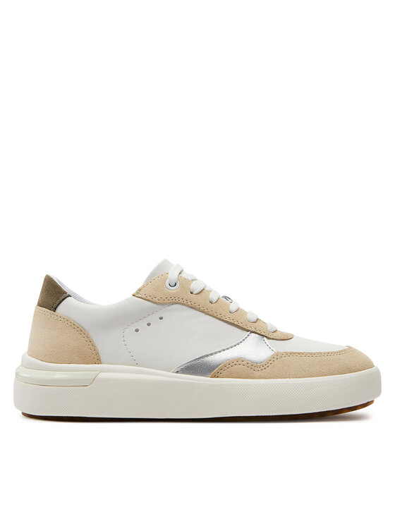 Geox Sneakersy D Dalyla D45QFA 08522 C1ZF3 Biela