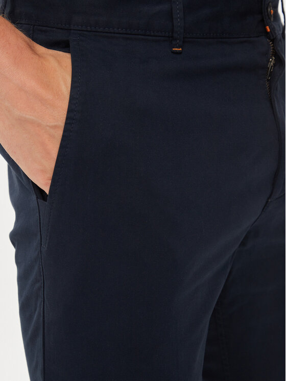 BOSS Boss Chinosy 50510933 Granatowy Slim Fit