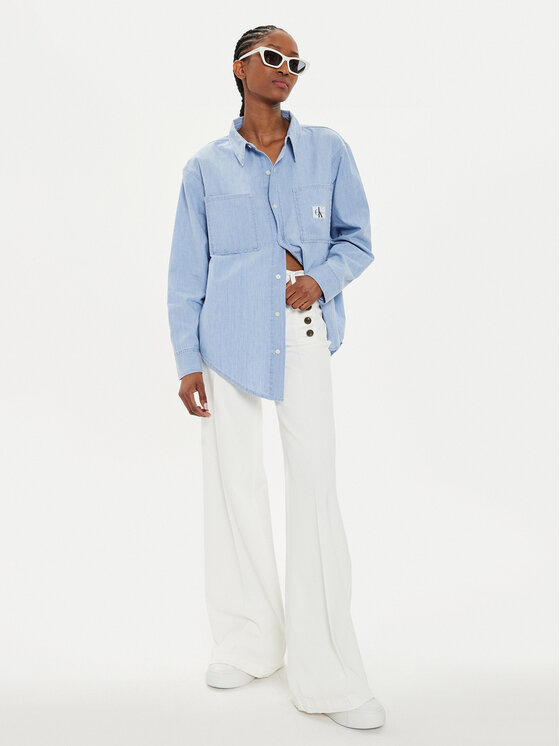 Calvin Klein Jeans Calvin Klein Jeans Jeanshemd J20J224343 Blau Oversize