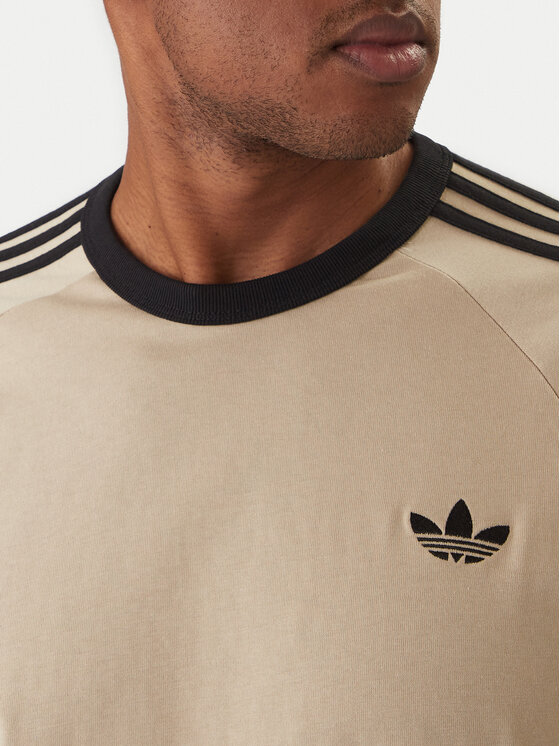adidas adidas T-shirt 3-Stripes KE7964 Beige Regular Fit