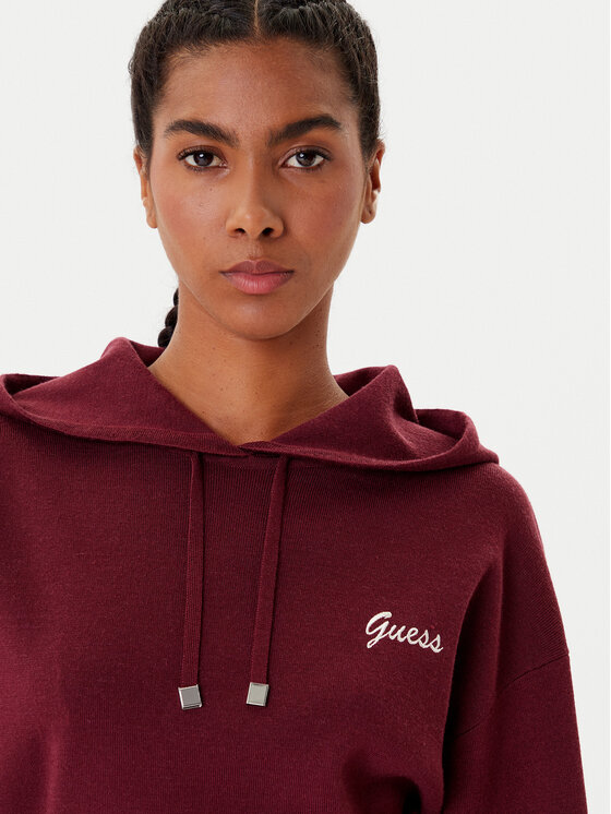 Guess Guess Трикотажна сукня V5BK01 Z1152 Бордовий Regular Fit