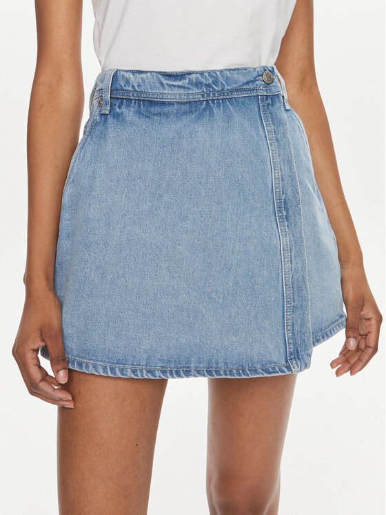 Pepe Jeans Pepe Jeans Jeansshorts Regular Skort Hw Dnm PL801123 Blau Regular Fit