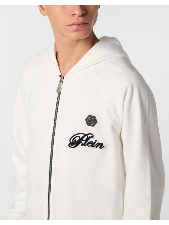 PHILIPP PLEIN PHILIPP PLEIN Bluza 26939 Biały Athletic Fit