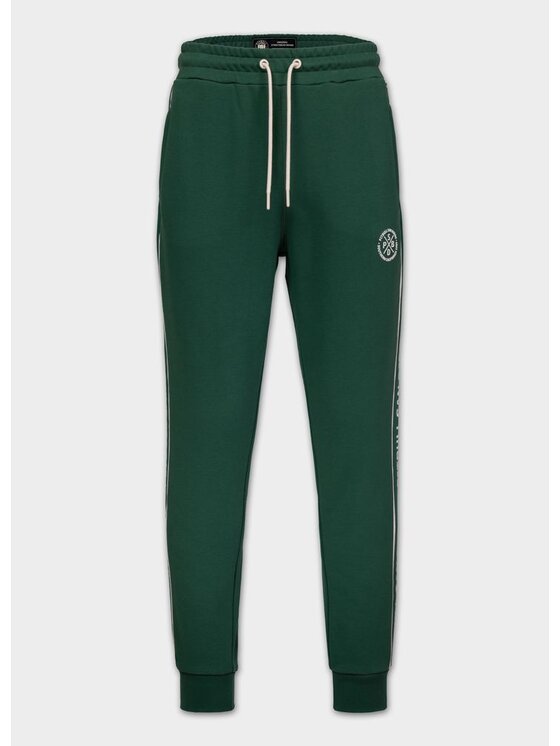 PITBULL PITBULL Spodnie dresowe NEXUS Zielony Regular Fit