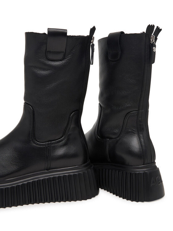 AGL AGL Členková obuv Milagros Fur D751529PGK Čierna