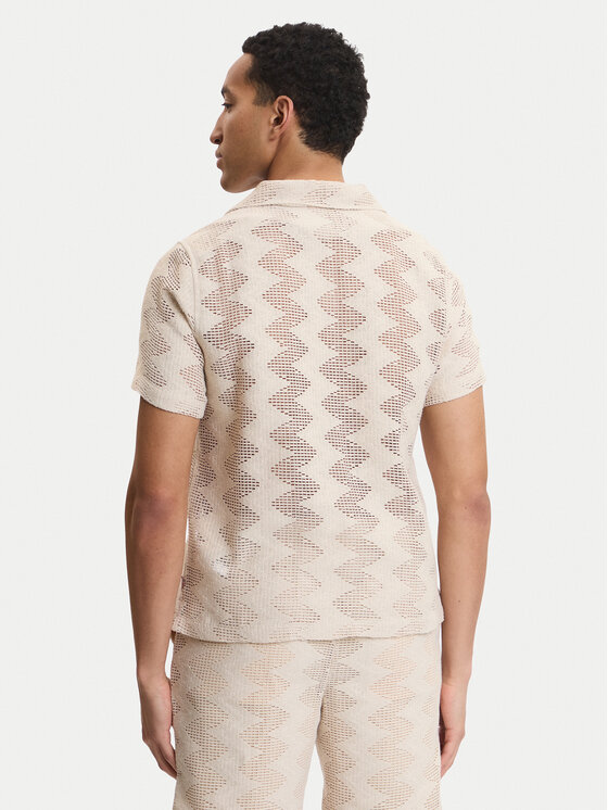 Guess Guess Camicia M6GP46 K3236 Beige Regular Fit