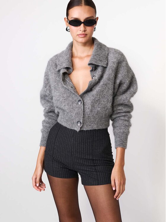 La Mania La Mania Kardigan STERLING Šedá Basic Fit