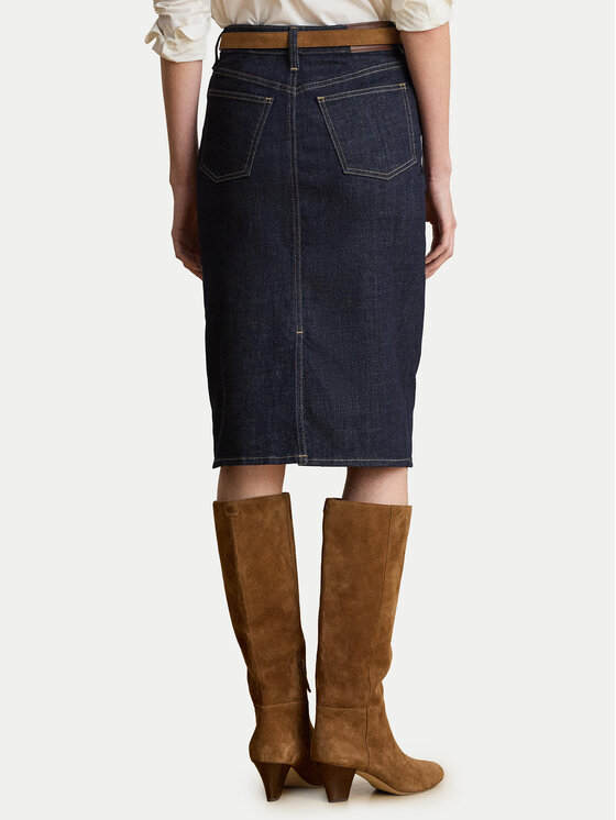 LAUREN RALPH LAUREN LAUREN RALPH LAUREN Suknja olovka 200P14644001 Tamnoplava Regular Fit