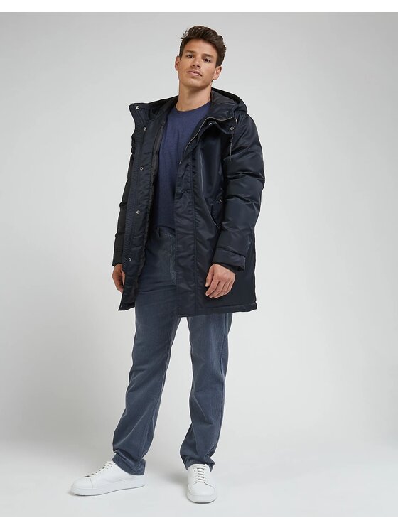 Lee Lee Kurtka zimowa PARKA Czarny Regular Fit