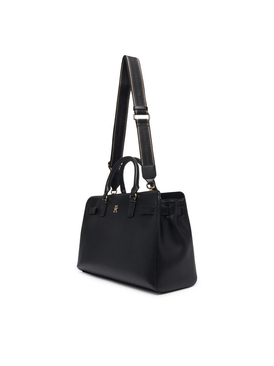 Tommy Hilfiger Tommy Hilfiger Táska Th Joy Satchel AW0AW19067 Fekete