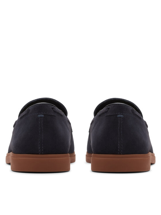 Clarks Colehill Easy – Mocassini Uomo In Tela Blu Navy – Tomaia In Cotone Organico, Suola EVA – Taglia 45 EU