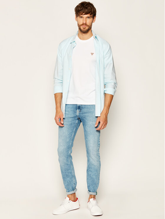 Guess M0Yi24 J1300 T-Shirt Blue | Dressinn